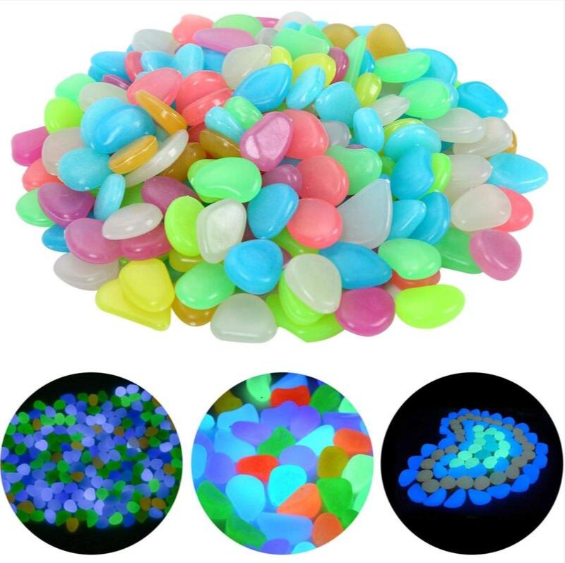 Aquarium Marine Stone - 100-300pcs Glowing Garden Pebbles Glow in