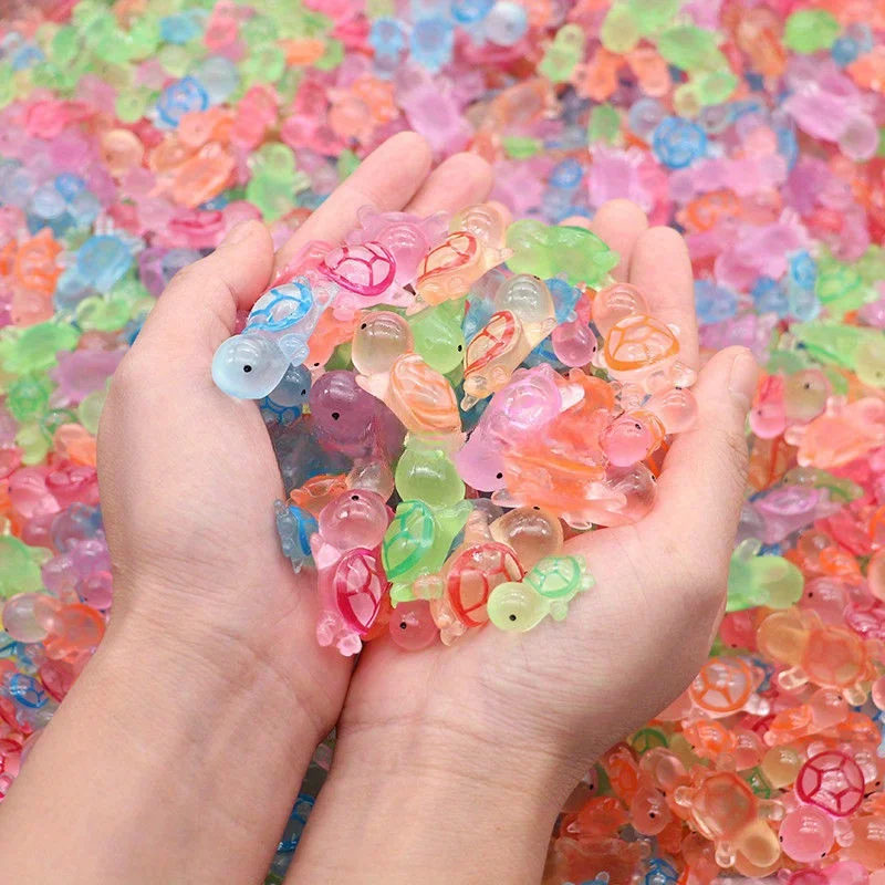 Marine Aquarium Home - 50/30PCS Cute Mini Ocean Resin Turtle