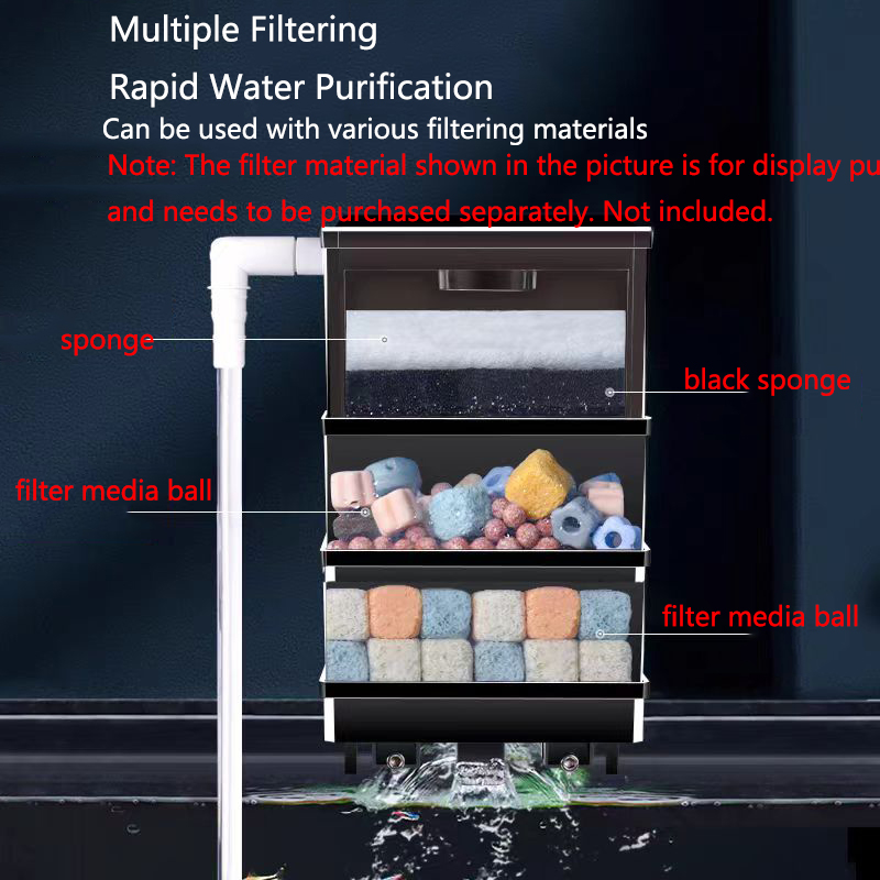 Fish Tank External Filter Box  - огляд і ціна Marine Aquarium Overflow Box