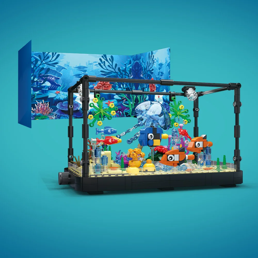Fish Tank Building Block Set w - огляд і ціна Marine Aquarium Home
