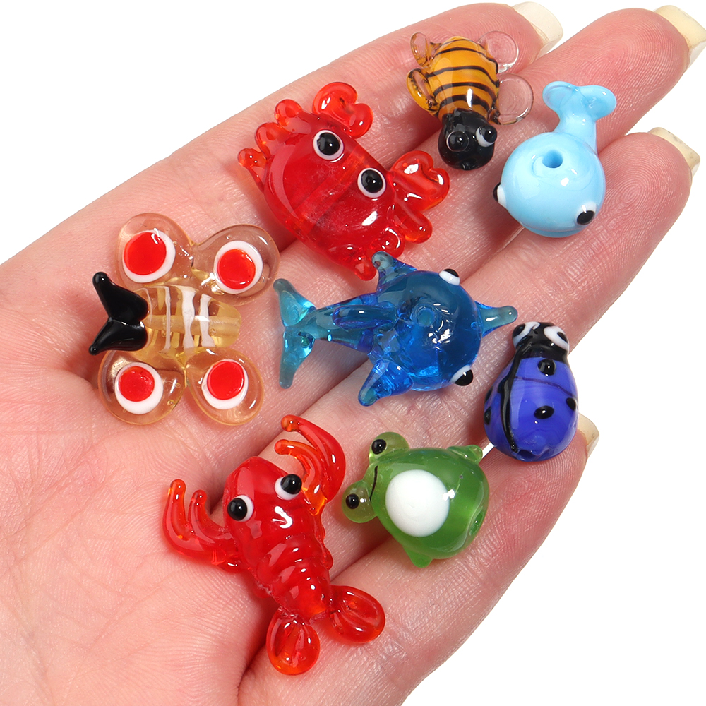 2Pcs Glass Pendant Marine Anim - огляд і ціна Marine Aquarium Decorations
