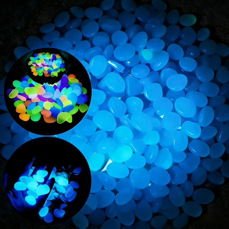 100-300pcs Glowing Garden Pebb - огляд і ціна Aquarium Marine Stone