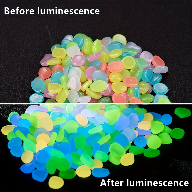 100-300pcs Glowing Garden Pebb - огляд і ціна Aquarium Marine Stone