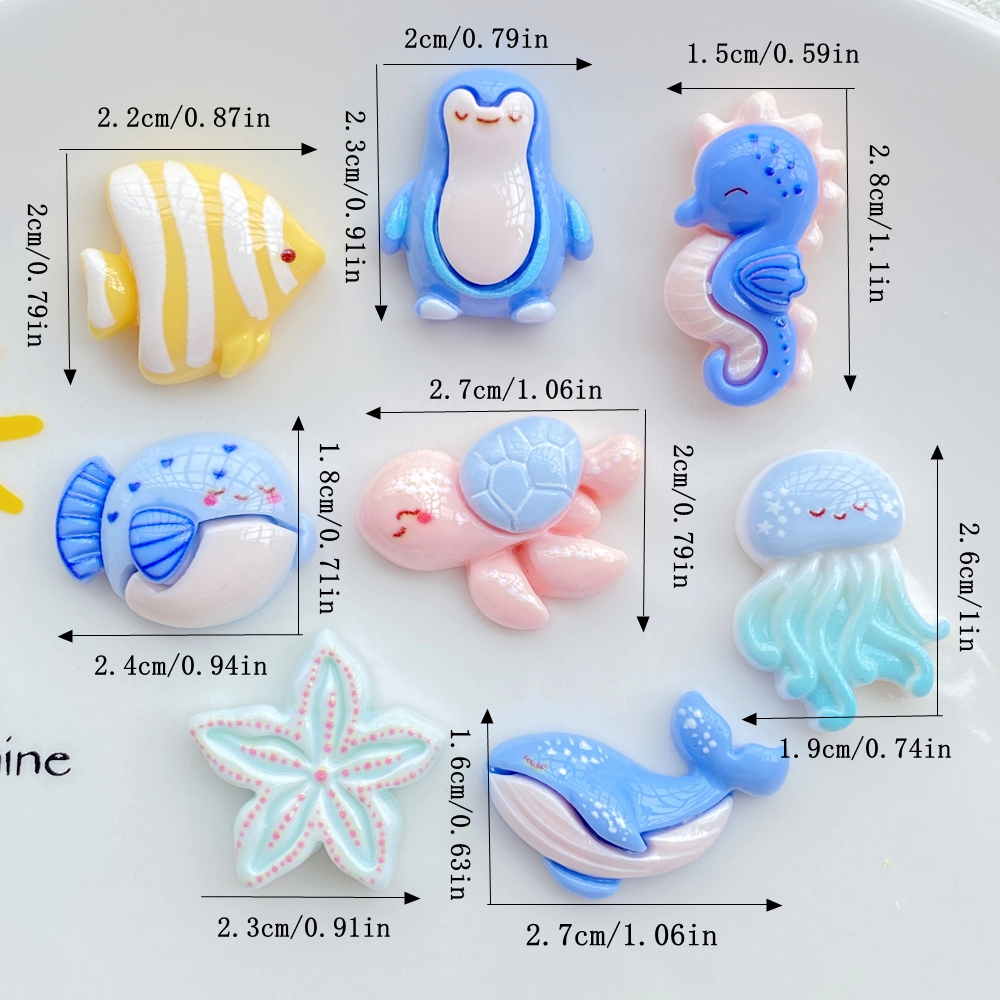 10pcs Colorful Resin Cartoon P - огляд і ціна Marine Aquarium Decorations