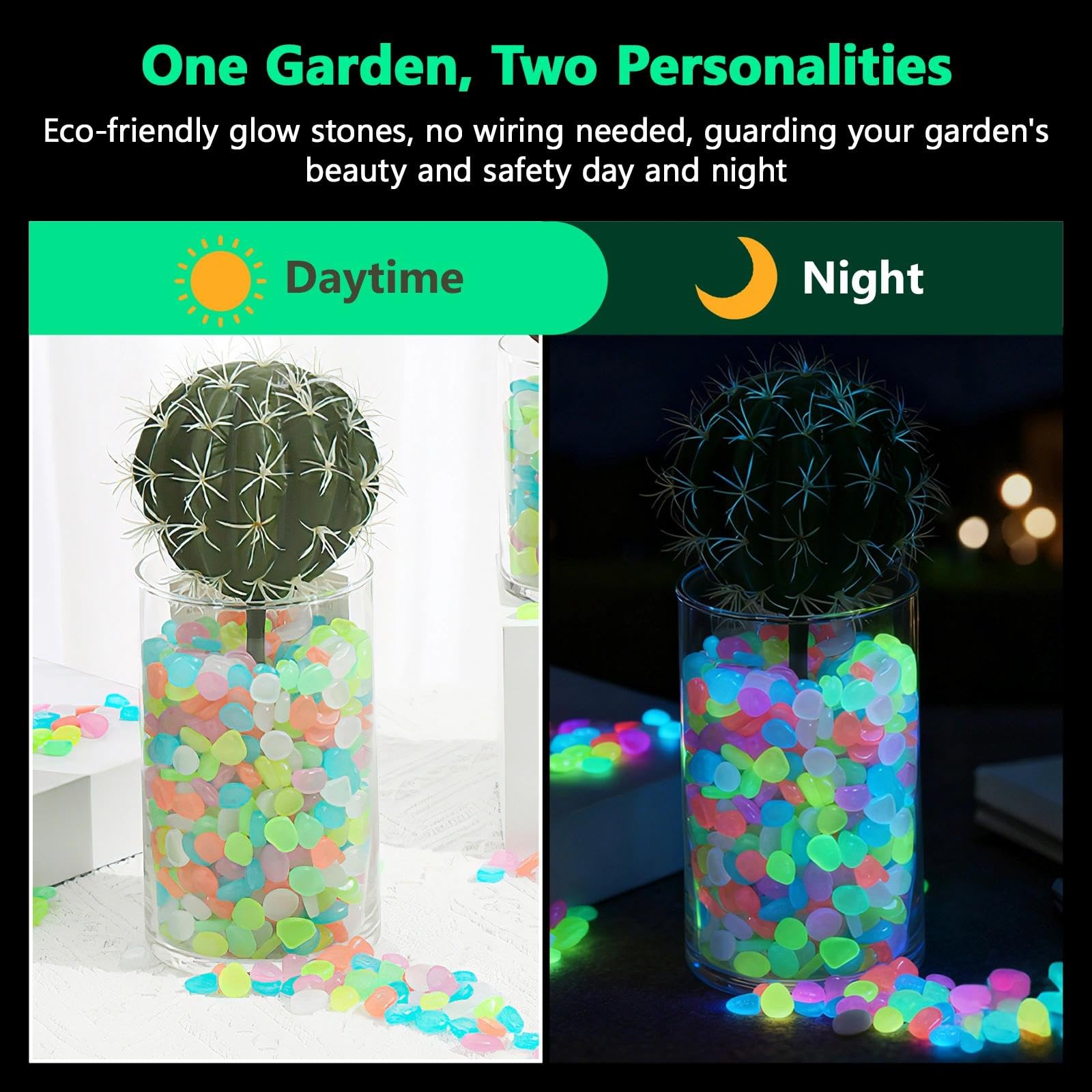 Potted Plants Glow In The Dark - огляд і ціна Aquarium Marine Stone