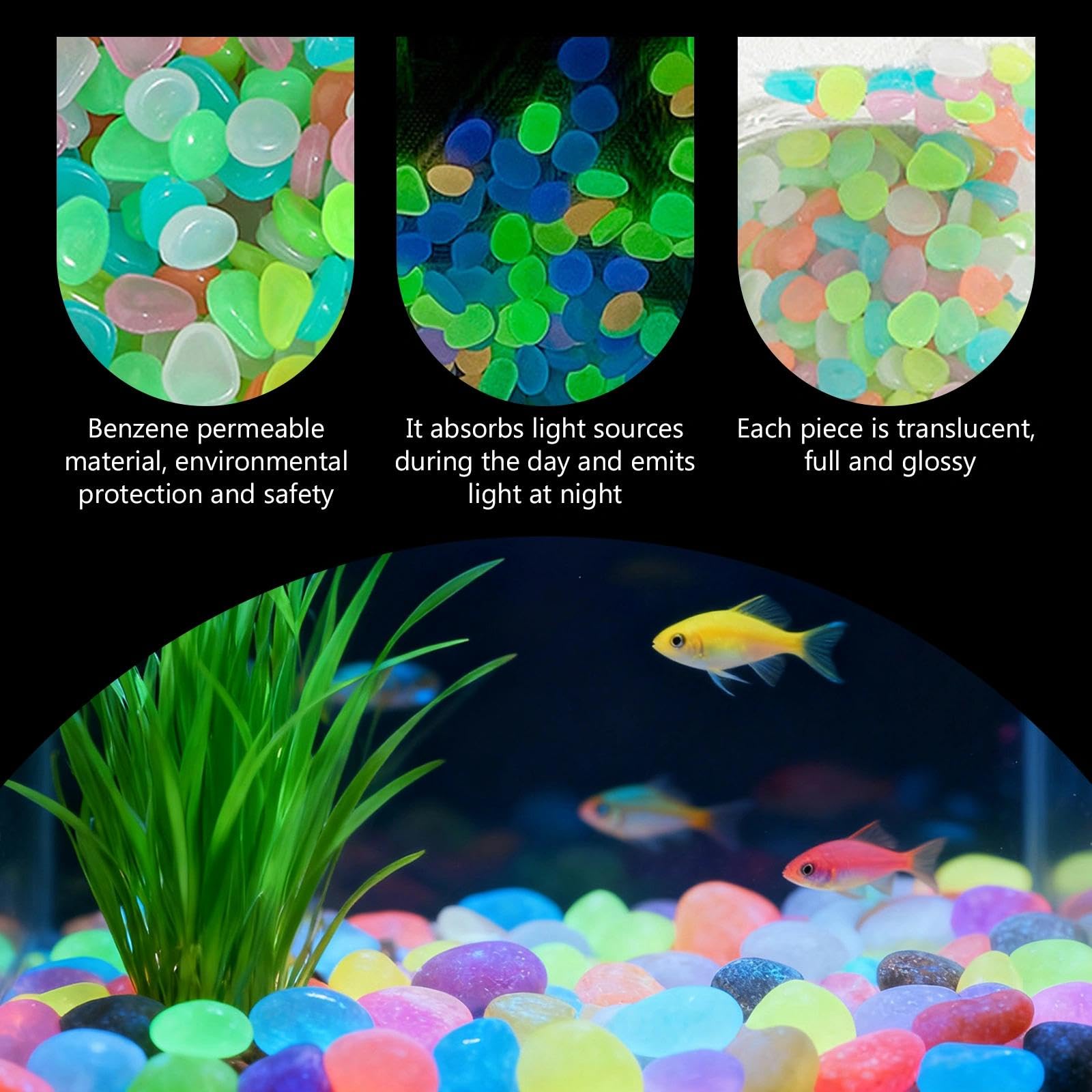 Potted Plants Glow In The Dark - огляд і ціна Aquarium Marine Stone