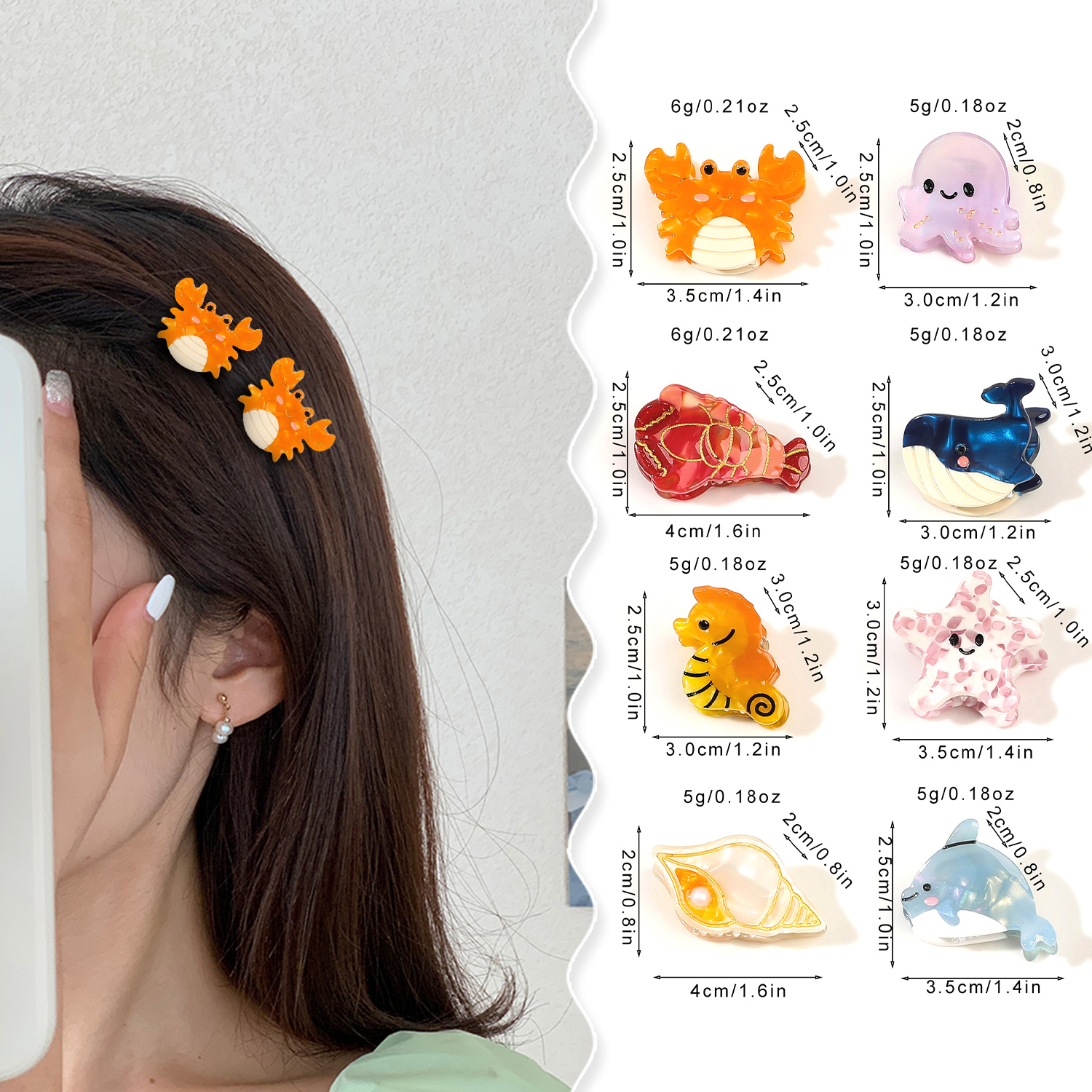 2PCS Acetate Ocean Animal Hair - огляд і ціна Marine Aquarium Decorations