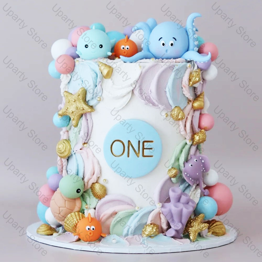 22Pcs Sea Animals Cake Toppers - огляд і ціна Marine Aquarium Decorations