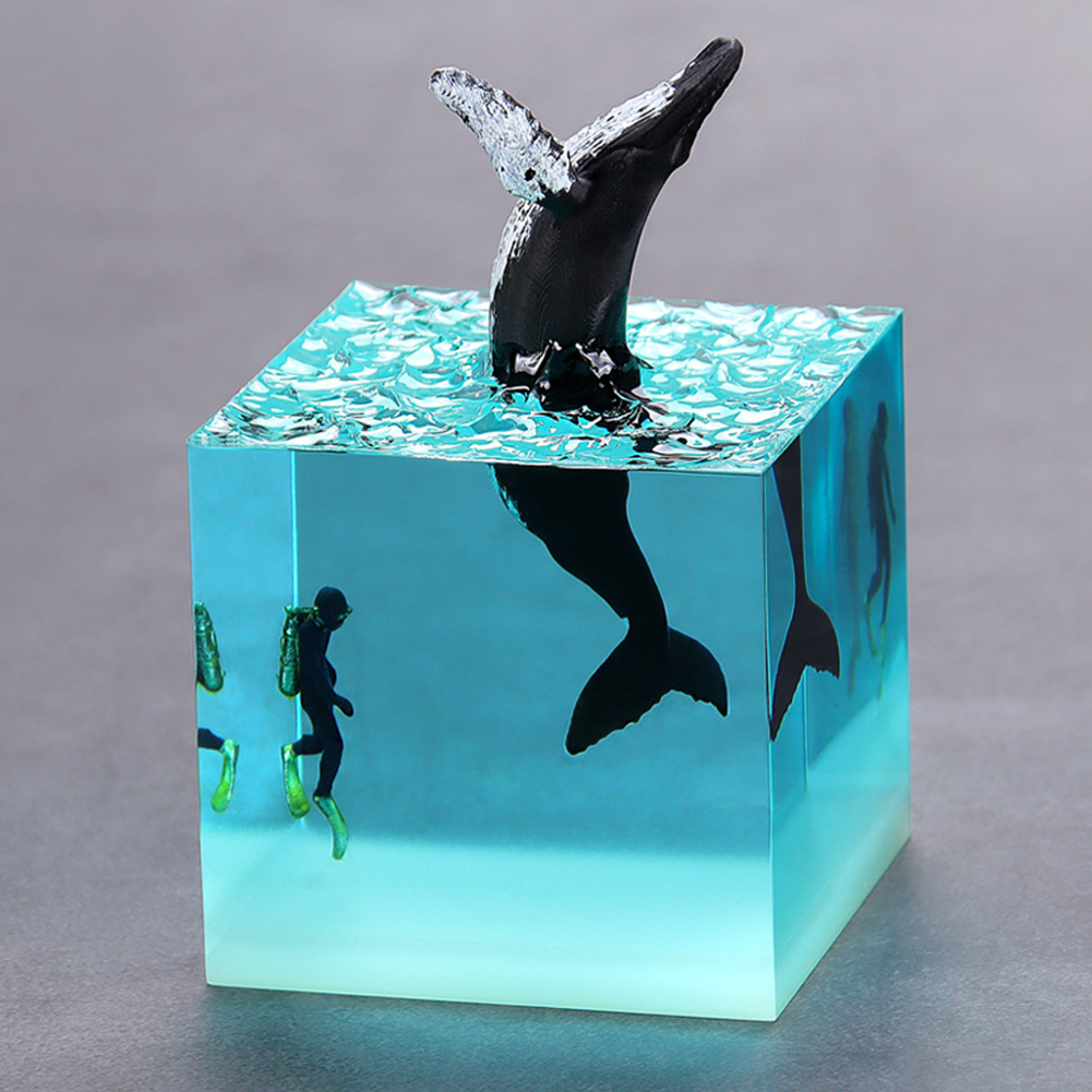 Micro Landscape Whale Diver Mo - огляд і ціна Marine Aquarium Decorations