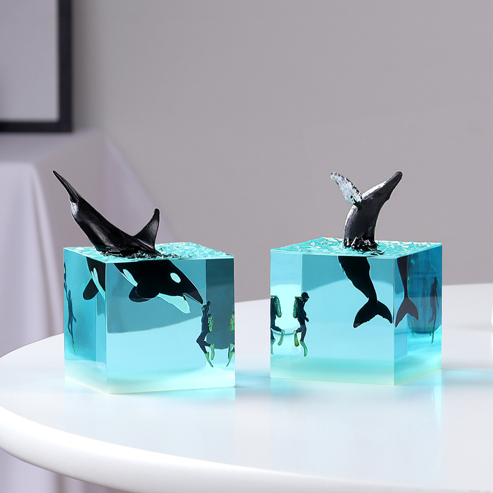 Micro Landscape Whale Diver Mo - огляд і ціна Marine Aquarium Decorations