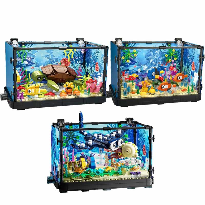 Fish Tank Building Block Set w - огляд і ціна Marine Aquarium Home