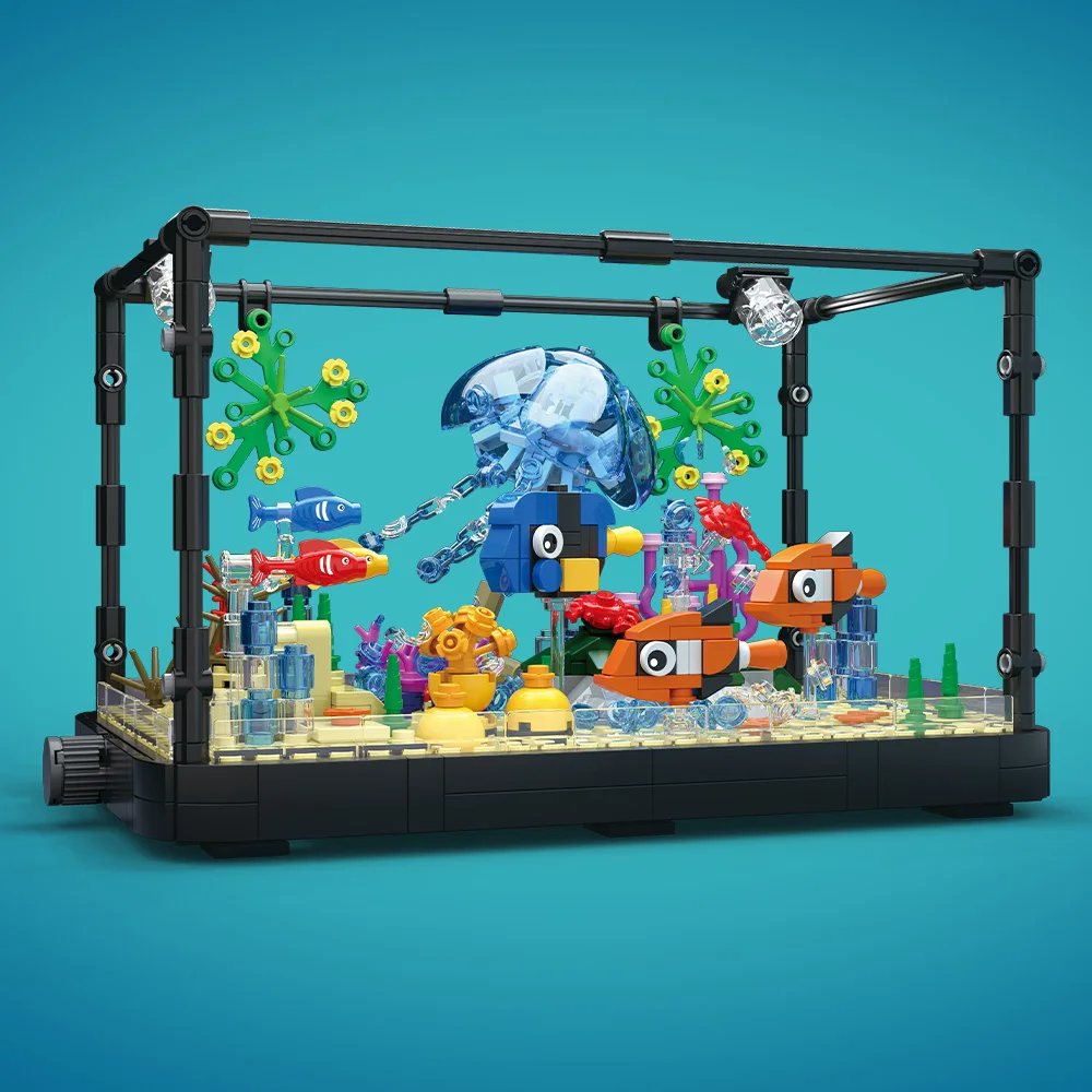 Fish Tank Building Block Set w - огляд і ціна Marine Aquarium Home