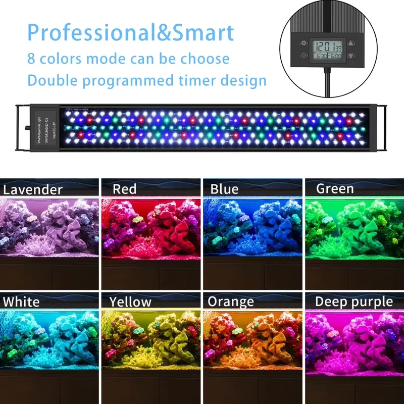 30cm 12inch Aquarium LED WRGB  - огляд і ціна Marine Aquarium Hours