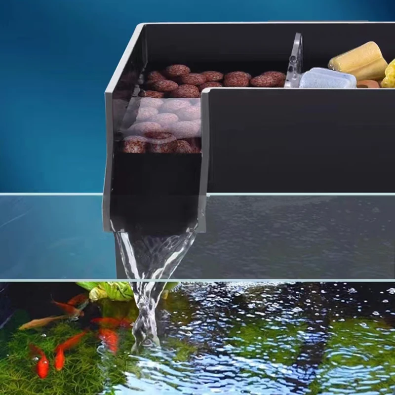 Black Fish Tank External Filte - огляд і ціна Marine Aquarium Overflow Box