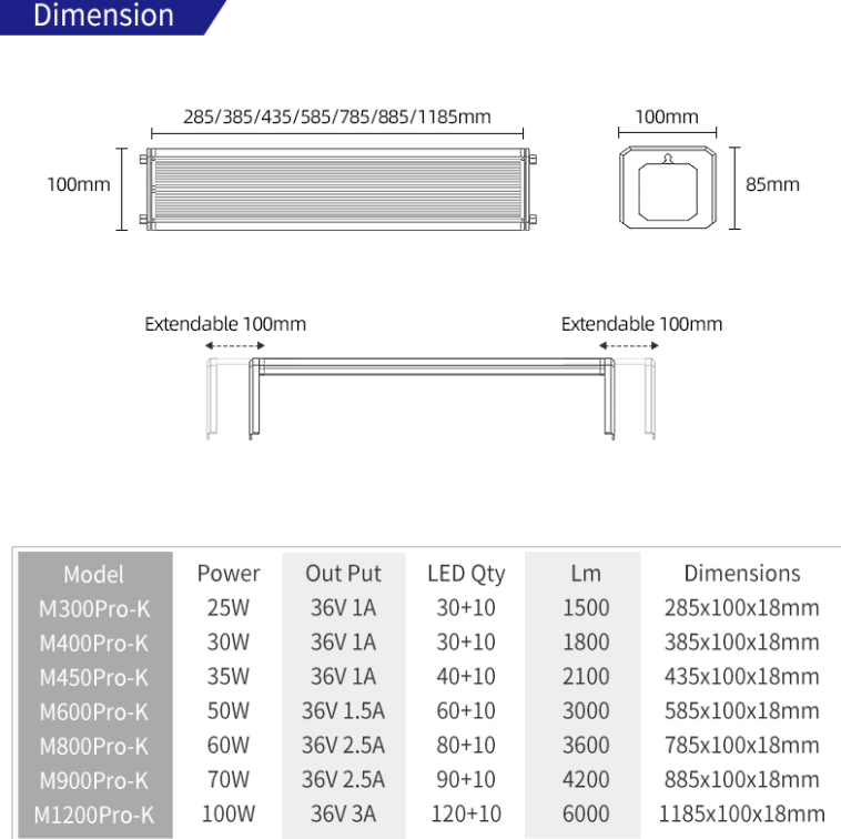 WEEK AQUA M Series 400mm Aquar - огляд і ціна Marine Aquarium Uv Light