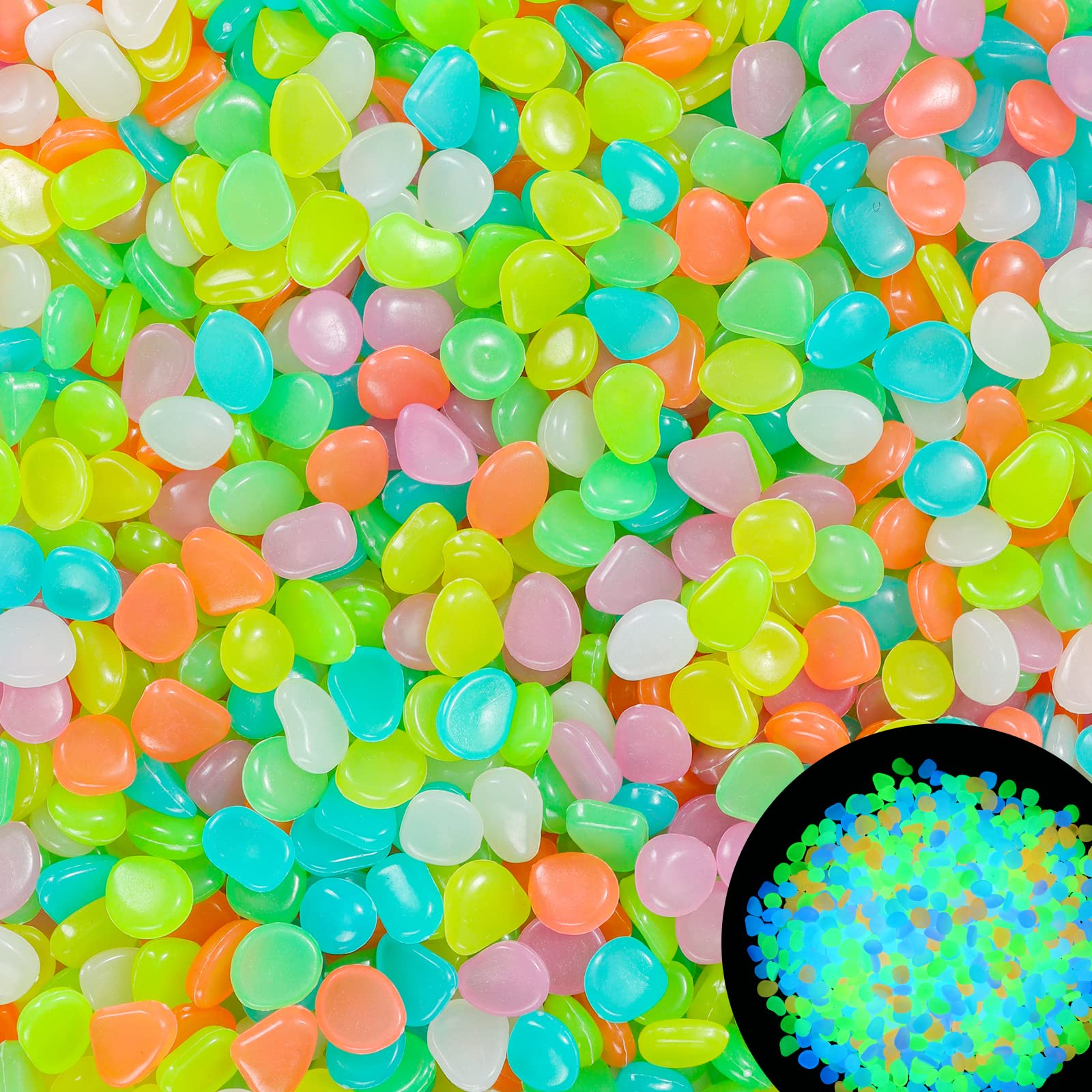 100Pcs Glow in the Dark Garden - огляд і ціна Aquarium Marine Stone