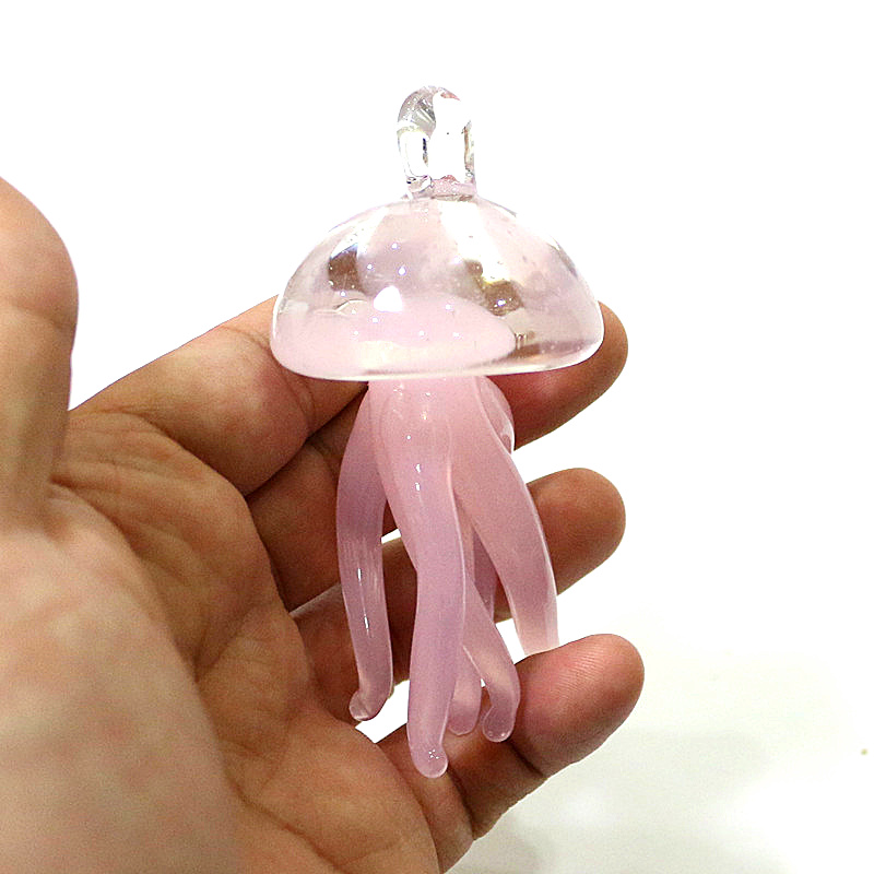 Pink Jellyfish Glass Pendant C - огляд і ціна Marine Aquarium Home